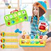 Interaktives Pop-Up-Tier-Spielzeug Peekaboo-Schalter-Knopf-Box Schatz-Überraschungsbox Versteckspiel Baby Früherziehung Puzzle-Spiel