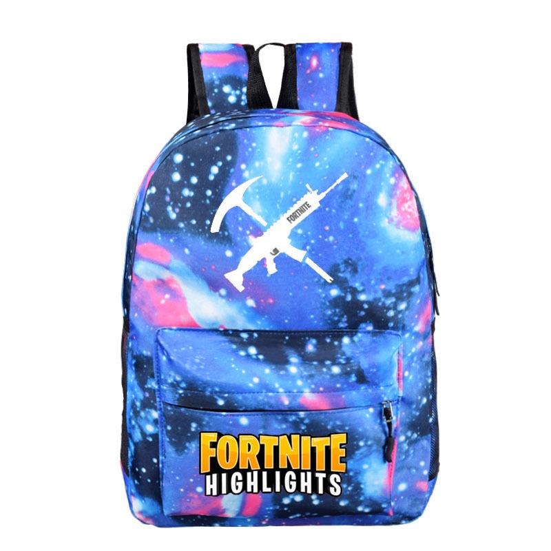 Fortnite High Capacity Backpack Canvas School Bag With Breathable Material