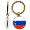 National Flag Double-Sided Keychain Korea, Serbia, Russia, Slovenia, Argentina, The United States,Turkey, Spain,Dominica Keyring
