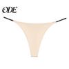 Breathable Thong Women's G-String Sexy Low Rise T-back Tangas Hipster Stretchy G-string Underwear Seamless No Show Panties Stretch Briefs