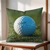 Golf Sports TTitleistS Cushion Cover Natural Linen Organic Fabric DoubleSided Printing Couch Pillow Covers Home Decor