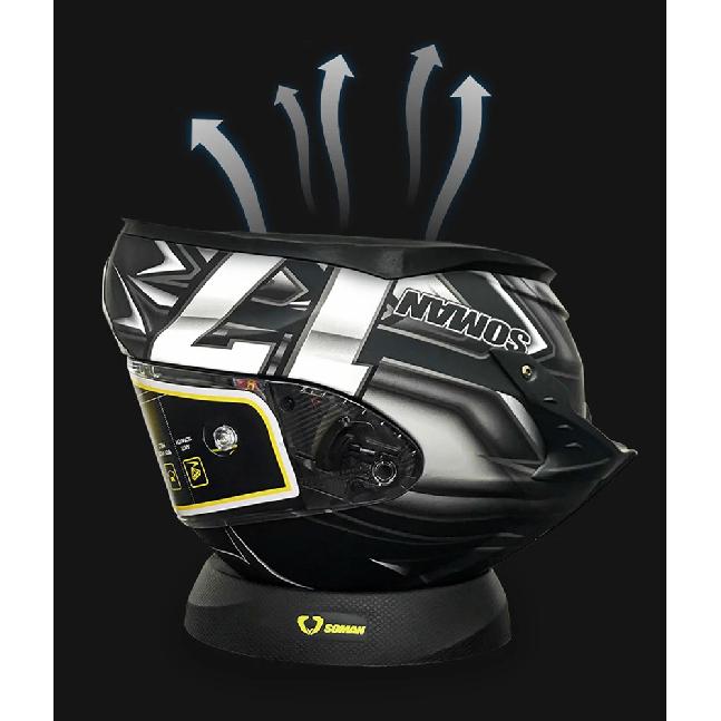 SOMAN Helmet Support Pad Portable Motorcycle Helmets Stand Donut Ring Scratch-resistant Anti-skid Anti-scratch