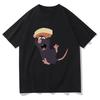 Cute funny animal T-shirt funny rat T-shirt men's women's Harajuku hip hop short-sleeved top summer Autumn and winter innerwear