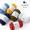 Acrylo XL Extra Thick Wool Yarn, 50g (approx. 27m), Made in Japan, 5-Ball Set (107. Beige)