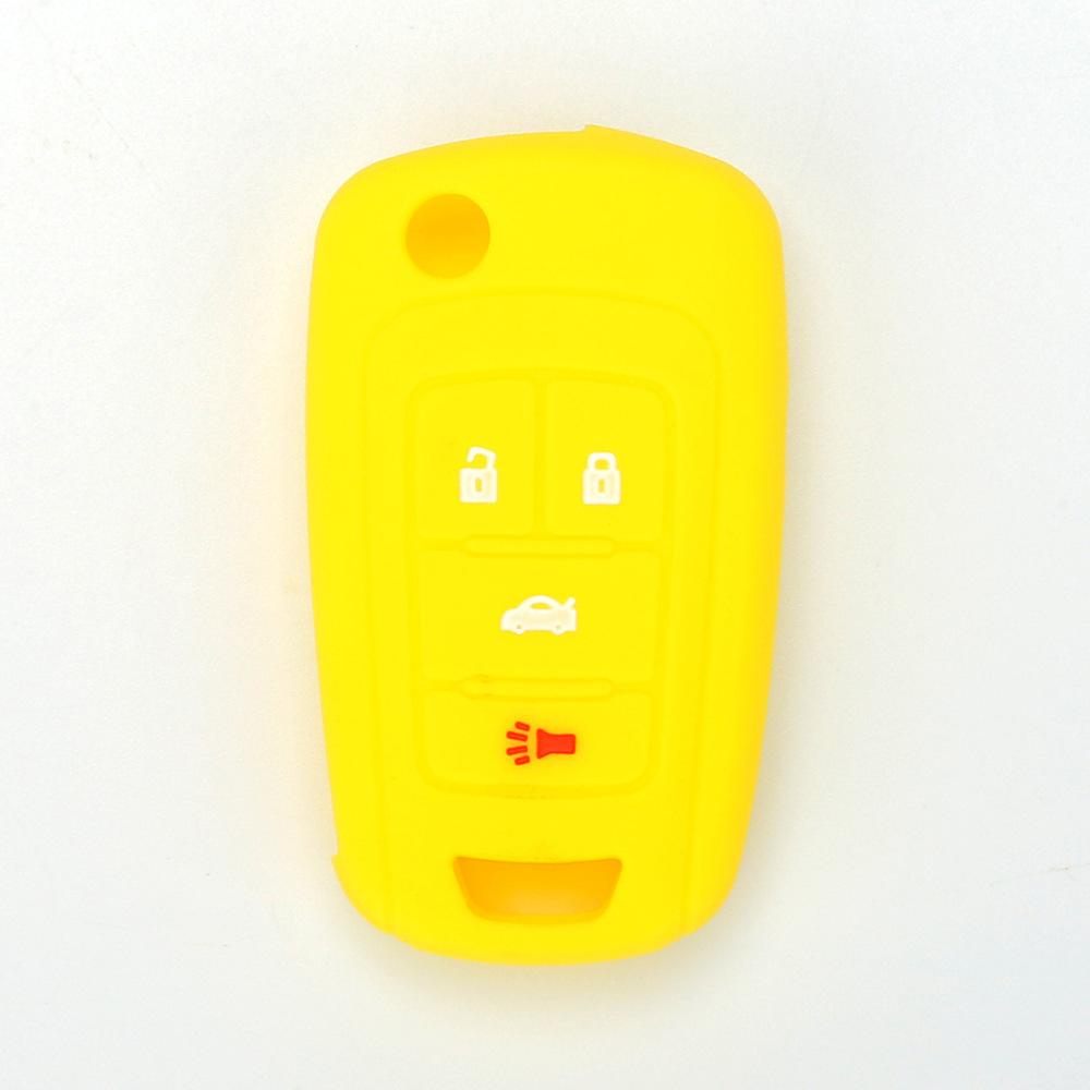 For Buick 4-button Old LaCrosse Silicone Key Cover Soft Rubber Key Bag Car Remote Control Anti-theft Device Protective Cover