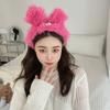 Korean Style Plush Headband Ugly Doll Cartoon Hair Bands Cute Rabbit Ear Hair Hoop  Children