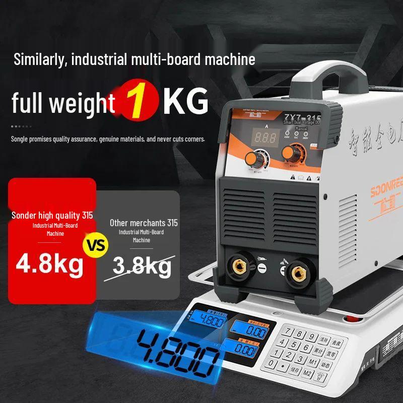 220V/380V Dual Voltage Portable Welder - Pure Copper, Industrial Grade, Household/Small Use, 315 Model