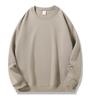 Silver Fox Fleece Sweatshirt Fleece-Lined Thickened Crew Neck Sweatshirt Men's & Women's Fashion Fall Winter Loose-Fit Drop-Shoulder Basic Sweatshirt