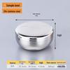 304 Stainless Steel Food Sample Covered Bowl