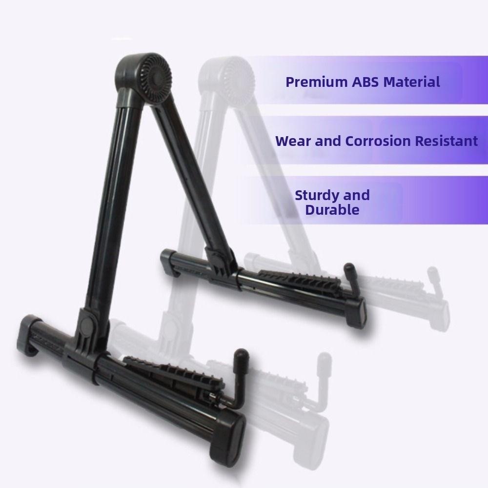 A-Frame Foldable Guitar Stand Adjustable Guitar Support Bracket Guitar Display Holder  Household