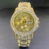 MISSFOX Mens Watch Full Calendar Quartz Wristwatch Hip Hop Style Fashion
