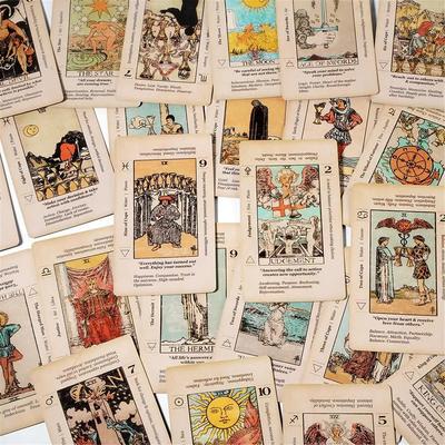 Meaning Tarot Card For Beginner Tarot, Keyword Antiqued Tarot Deck, 78 Cards Fortune Telling Game Divination Tools