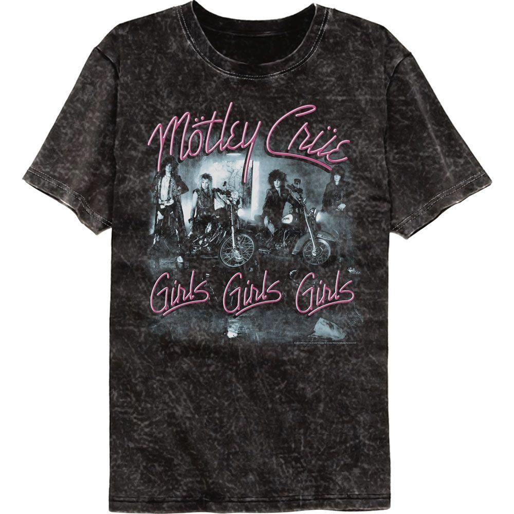 Motley Crue Girls Girls Girls Colortone Mineral Wash Music Shirt XXXL