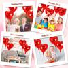 100/5PCS Red Heart Love Balloons Inflatable Aluminum Foil Balloon for Birthday Party Ornament Valentine's Day Wedding Party Gift