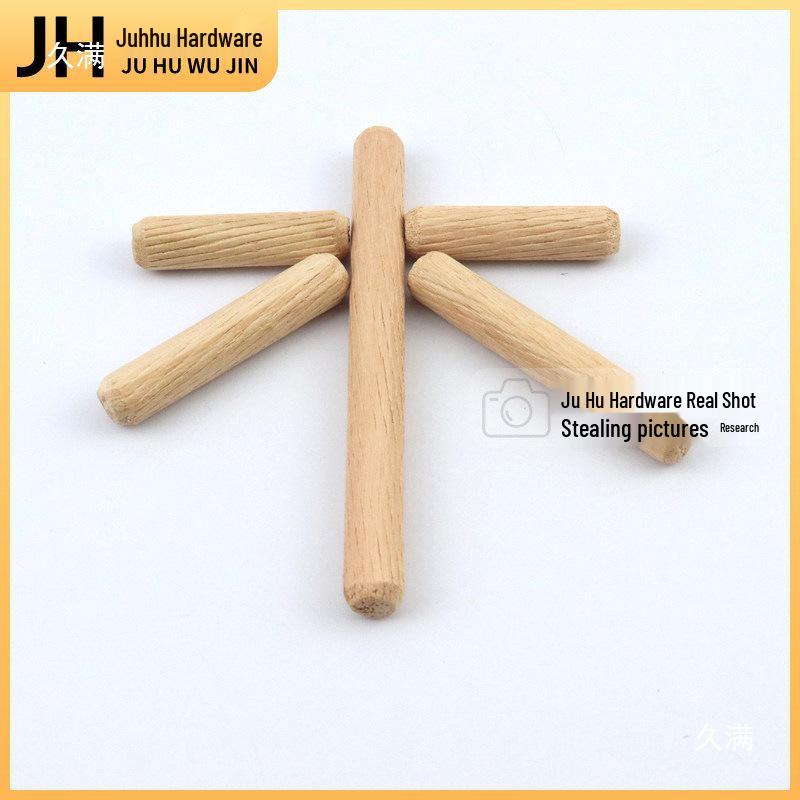 Wooden Dowel and Pin Set: Needle, Plug, Tenon, Locating Pin, Round Stick, Stopper, Wedge for Furniture Connection 6x20mm [100 pieces]
