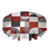 Nordic Retro Medieval Geometric Abstract Round Tablecloth Waterproof Table Cover For Wedding Party Decor Dining Table Cover