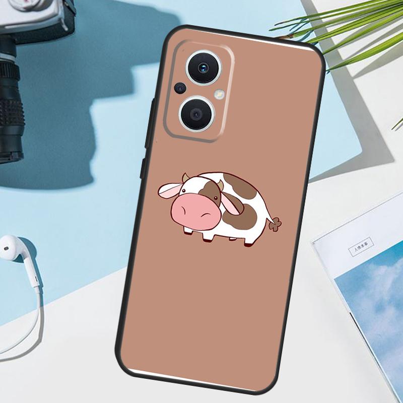 Cartoon Cute Cow Spots Cover For OPPO Reno 14 Pro 10 11 12 13 14F 13F 12F 11F 7 8 Lite OPPO Find X9 X6 X5 X8 Pro Case