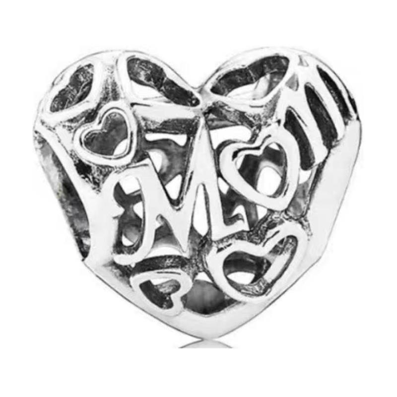 Pandora Love shape 925 silver jewelry accessories women s silver 791519 серебряный