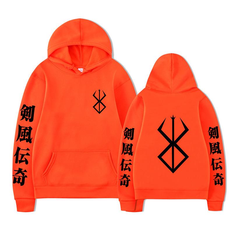 Casual Loose Men'S And Women'S Hooded Sweater, Sun-Filled Sword Wind, Printed Sweater