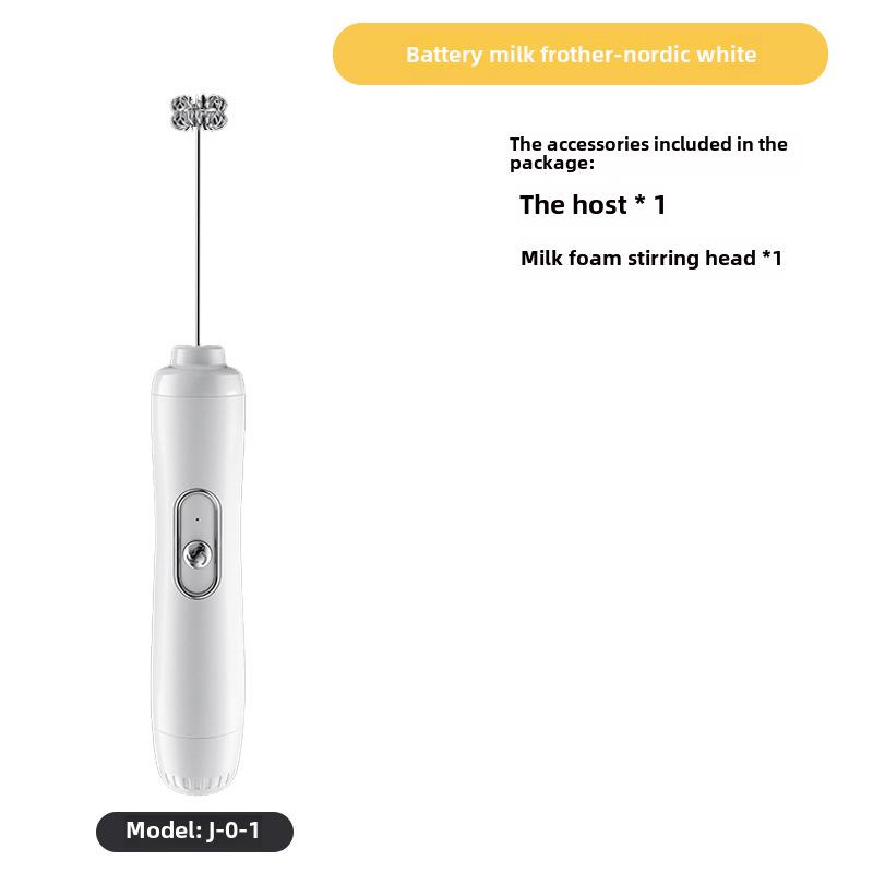 Compact Electric Milk & Egg Frother - Handheld Whisk & Beater for Creamy Coffee and Smooth Mixtures