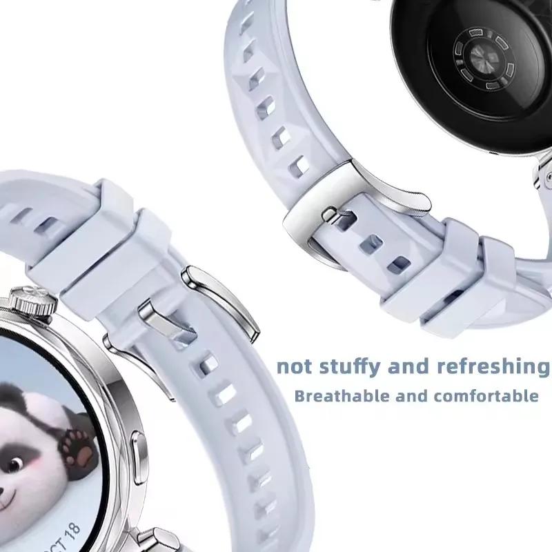 Silicone 18mm Strap for HUAWEI WATCH Band GT 5 4 41mm Bracelet For Garmin Forerunner 265S 255S/Vivoacrive 4S 3S/Venu 3S 2S Bands