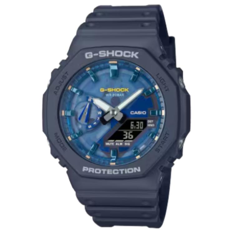 CASIO G Shock GA 2100AS 2A GA-2100AS-2AJF Blue Dial