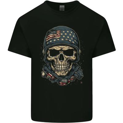 American Skull USA Kids T-Shirt Childrens