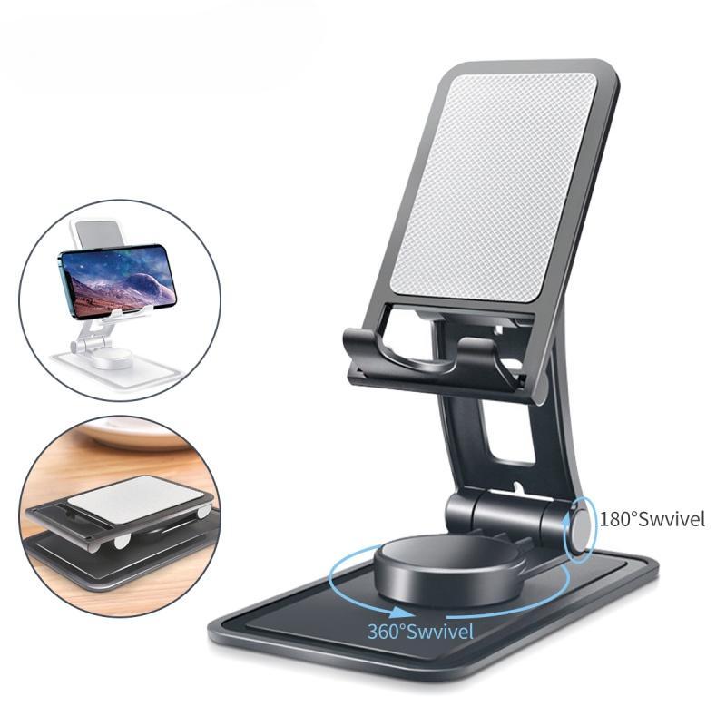 360 Degree Rotating Holder Tablet Mobile Phone Holder Foldable Extend Support Multifunction Desktop Holder Stand For Phone Tablet AVE