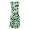 Women's Casual Fashion Floral Print Round Neck Sleeveless Midi Dress