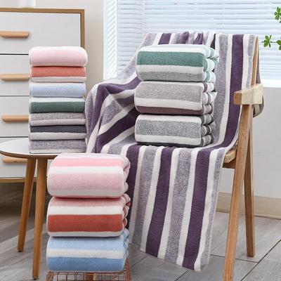 Lot de 2 serviettes de bain épaisses et absorbantes, douces pour le visage, pour la maison, pour hommes et femmes, pour la douche, séchage rapide, confortable