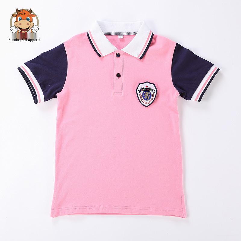 Children's Cotton Short Sleeve School Sports Uniform Set - Summer Edition
