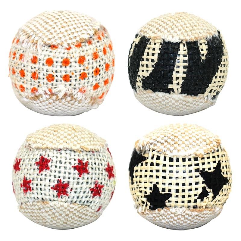 1 Pcs Ball Cat Toy Interactive Cat Toys Play Chewing Rattle Scratch Catch Pet Kitten Cat Exercise Toy Balls(style Random)