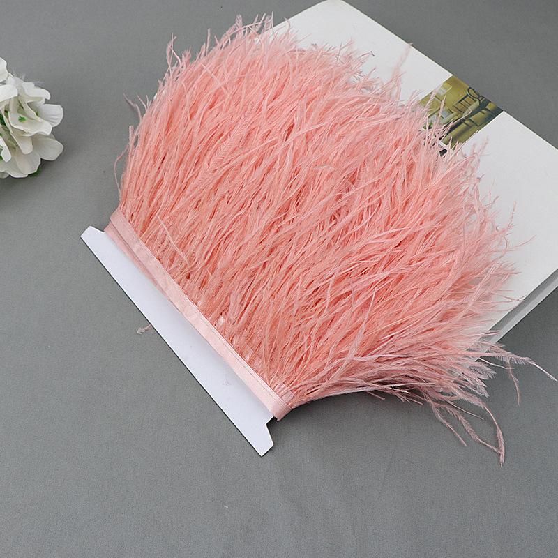 Ostrich Feather Lace Cloth Bandwidth 10-15Cm Stage Performance Clothing Decoration Accessories Lace Feather Ribbon