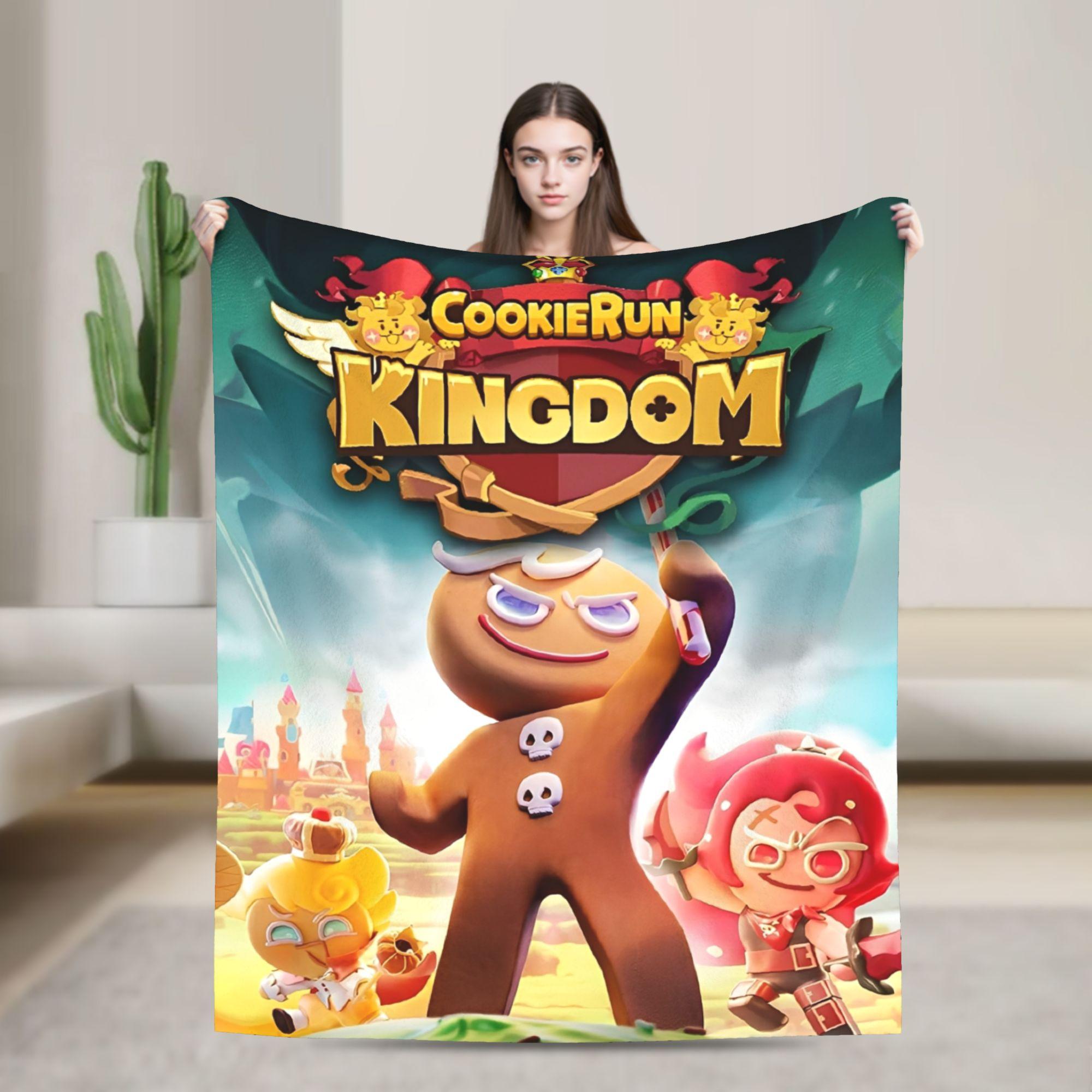 

Cookie Run Kingdom Throw Blanket for Couch Video Games Soft Fuzzy Plush Blanket Multiple Sizes Bedspread for All Seasons 100x150cm