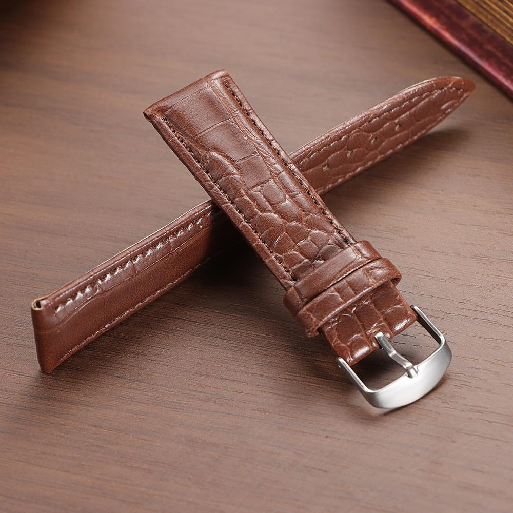 12mm 14mm 16mm 18mm 20mm 22mm Alligatormuster Kalbsleder Uhrenarmband für Omega Business Armband Weicher Ersatz Universelles Armband
