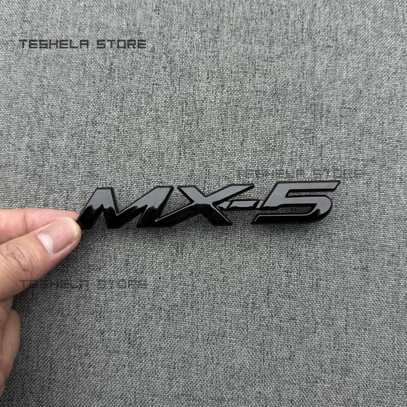 ABS Car Letter Badge Decoration Tail Trunk Stickers For MAZDA MX5 NC 2005-2015 Trunk Black Logo Sticker Decoration Accessories Yvmsj22
