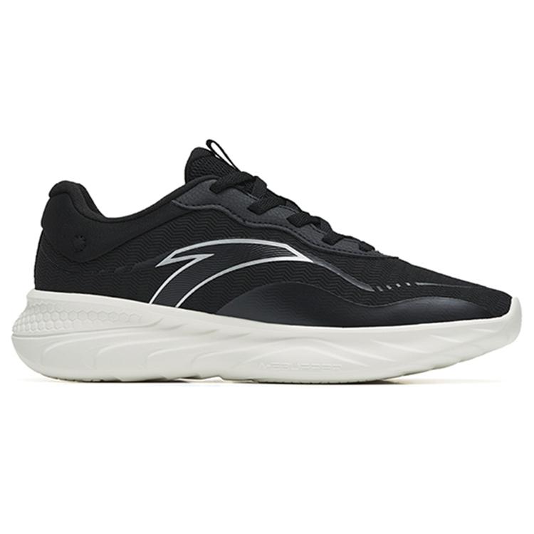 Anta Textile, Synthetic Leather Cushioning Slip Resistant Abrasion Resistant Low Top Training Shoes Men's Black White 112247715-4