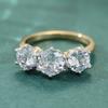 Exquisite Luxurious Women Engagement Ring With Sparkling Synthetic Zircon Proposal Ring Elegant Bridal Wedding Banquet Jewelry