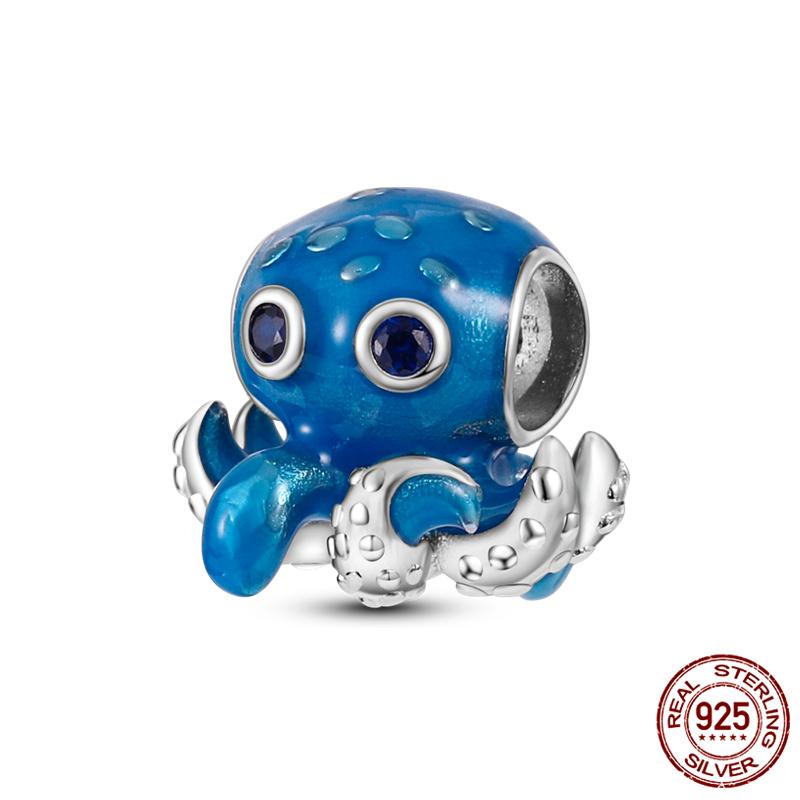 Fit Charms Fororiginal Bracelets Animal Series Flower Rabbit Holding Heart 100%Copper Jewelry Making For Women Gift