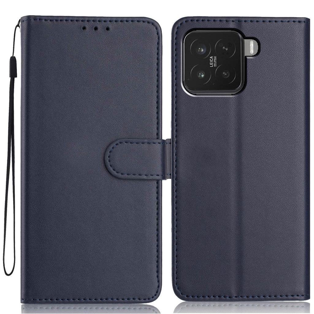 For Xiaomi 15T Pro Wallet Case with Strap/Multiple Card Slots Solid Color Leather Stand Phone Cover