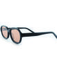 Peisyeon Black Oval Orange Lens Sunglasses 9017