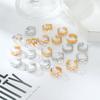 10Pcs Creative Adjustable Toe Rings Set Hollowed Heart Star Opening Toe Ring for Women Fashion Jewelry Gift Accessories
