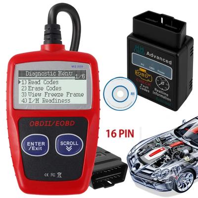 Otomatik Tanılama Aracı OBD2 Tarayıcı Kod Okuyucu Araba MS 309 OBD 2 Araba Tanılama Motoru ELM327'den Daha İyi Araba Arıza Kodu Okuyucu