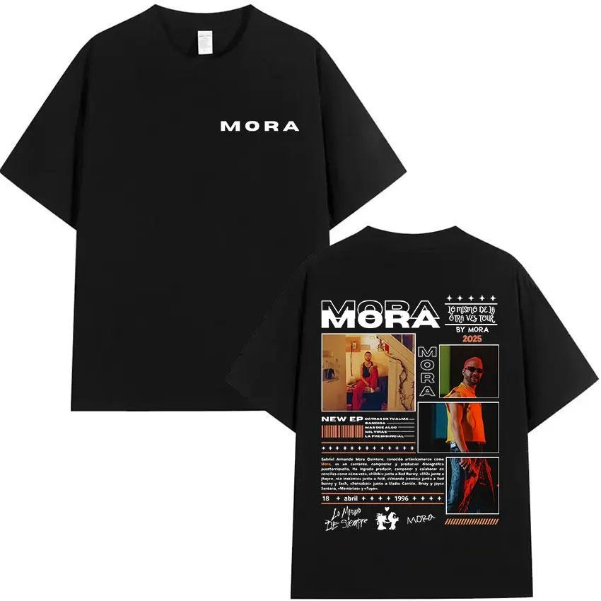 New Short Sleeved Round Neck Y2k Tshirt Men Clothing New in Top  Tees Mens TShirt Camisetas Rapper MORA Album 2025 Merch