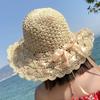 Sun Hat Girl Summer Small Fresh Beach Hat Seaside Sun Protection Sun Hat Korean Version Versatile Bohemian Cool Straw Hat