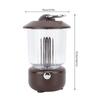 260ML Retro Lantern Humidifier with Light Quiet Multifunction Vintage Camping Lamp Aromatherapy Diffuser Essential Oil Diffuser