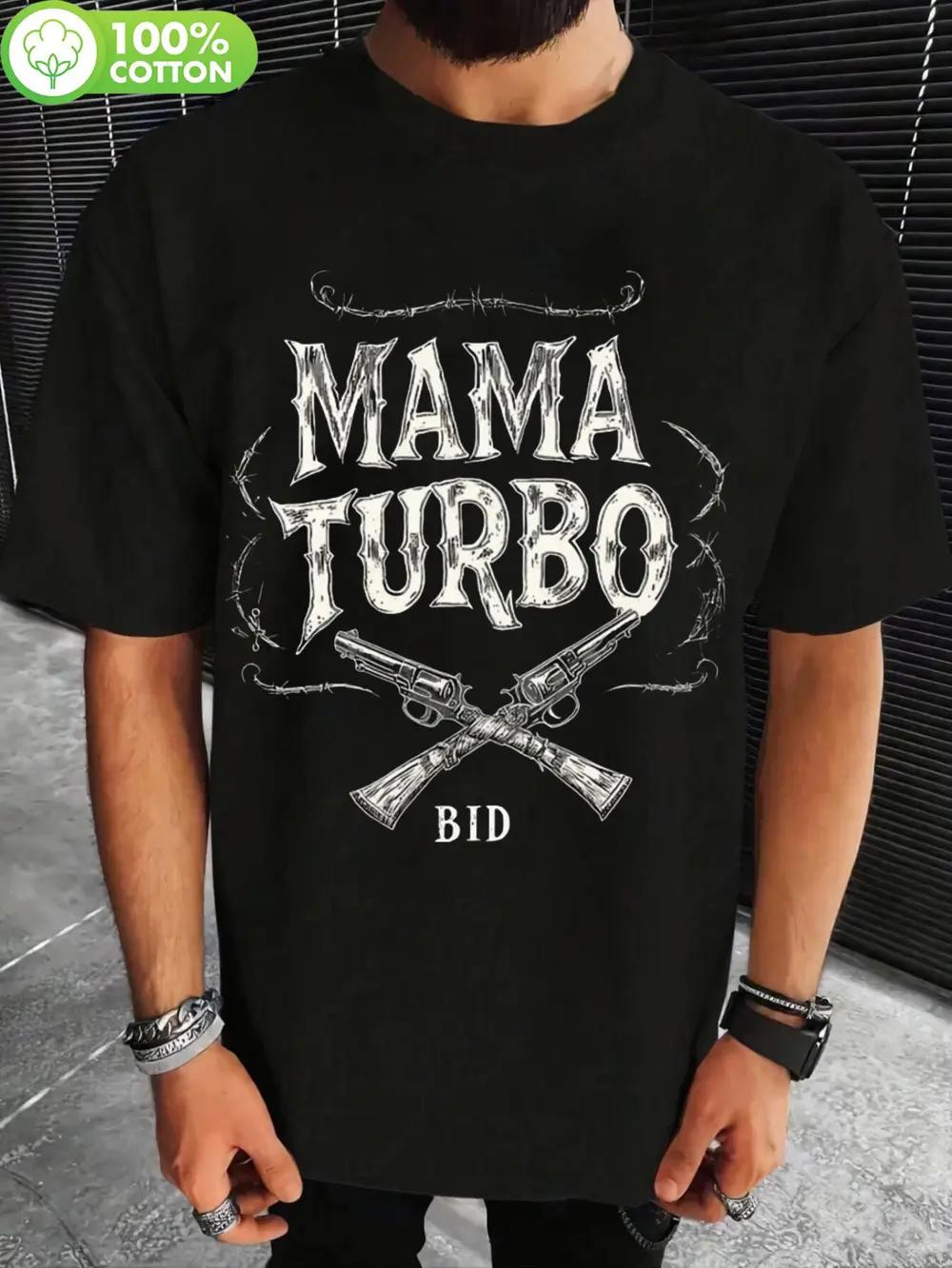 

Mama Tried Graphic T-shirt - 100% Cotton Black Country Music Tee with Crossed Revolvers & Cowboy Boots Design L