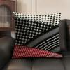 Arabische Keffiyeh Traditionelle Kissenhülle Naturleinen Bio-Stoff Zweiseitiger Druck Sofa Heimdekoration Geschenk Kissenbezug
