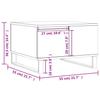 White Coffee Table 55x55x36.5 cm Particleboard