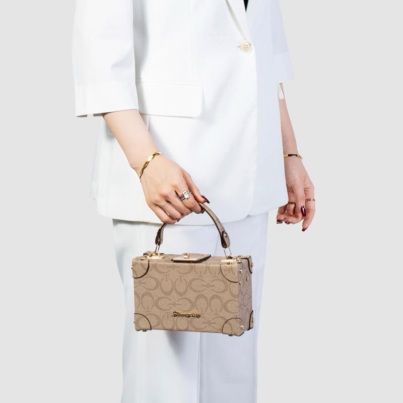New portable box bag women's mobile phone bag versatile fashion shoulder messenger bag